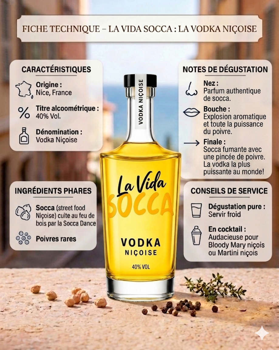 La Vida Socca - Vodka Niçoise (bientôt disponible)